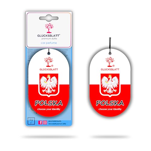 GLÜCKSBLATT premium Auto Duft Flagge POLEN