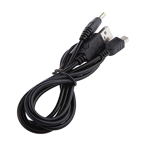 OcioDual PSP Ladekabel, USB Kabel 2 in 1 PSP Konsole, Lade- und Datenkabel Kompatibel mit PSP 3000 1000 2000 Lade- und Datenübertragungskabel, DC 5V, 1m, Mini-USB-Stromversorgung, Schwarz
