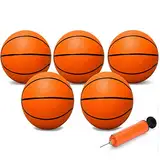 16CM Mini Basketball für Indoor Mini Basketball Reifen, kleiner Ersatz Basketball Soft Ball für aufblasbaren Pool Basketball Reifen, Spiel Spiel Geschenk Pack für Kleinkind Kinder Erwachsene, Orange