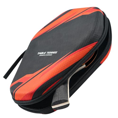 Tischtennisschläger Hülle, Robuste Tischtennisschläger-Hülle Wasserdichte Tischtennishüllen Für 2 Schläger Und 2 Bälle, Tischtennisschläger Tasche, Tischtennis-Tasche Mit Gepolstertem Schlägerfach