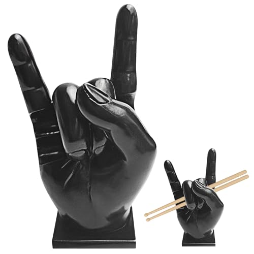 Creative Rock Hand, Drumstick Halter, Drumstick Display Show Stand, Drumstick Halterung Home Dekoration, Handskulptur Fingerstatuen, Rock And Roll Handzeichen Drumstick Display Ständer