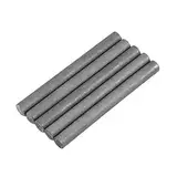 Graphitstange 5Pcs Schwarz Farbe 99,9% Graphitelektrode Zylinderstange Länge 100mm Durchmesser 10mm für Metallurgie, Maschinenbau, Elektronik, chemische Industrie