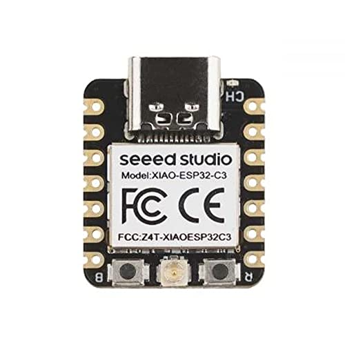 Seeed Studio XIAO ESP32C3 - Tiny MCU Board mit Wi-Fi und BLE für IoT-Steuerungsszenarien. Mikrocontroller mit Batterieladung, energieeffizient und Reichhaltige Schnittstelle für winziges maschinelles