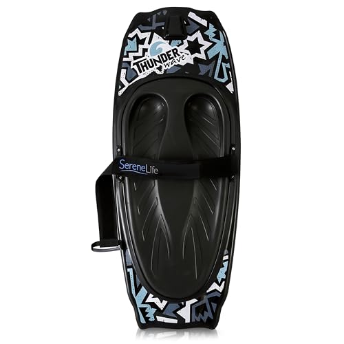 SereneLife Kneeboard Wassersport – Wakeboard mit Schlaufe, Surfbrett - mit Verstellbarem Gurt, Sommeraktivitäten für Sportbegeisterte, Sommer Wassersport- Ideal für Anfänger Kinder & Familien