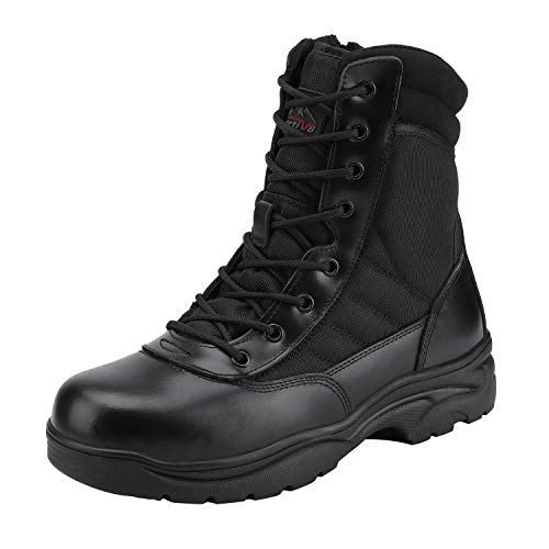 NORTIV 8 Security Tactical Einsatzstiefel Boot Zipper SCHWARZ TROOPER Größe 47EU/13US