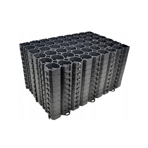 10x Stabilo Paddockplatten schwarz 60x40x4 cm | Platten für Reitplatz, Stahl, Koppel oder Weide