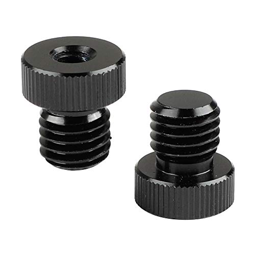 CAMVATE M12 Stecker auf 1/4"-20 Innengewindeadapter für 15mm Stangenstecker (2 Stück)