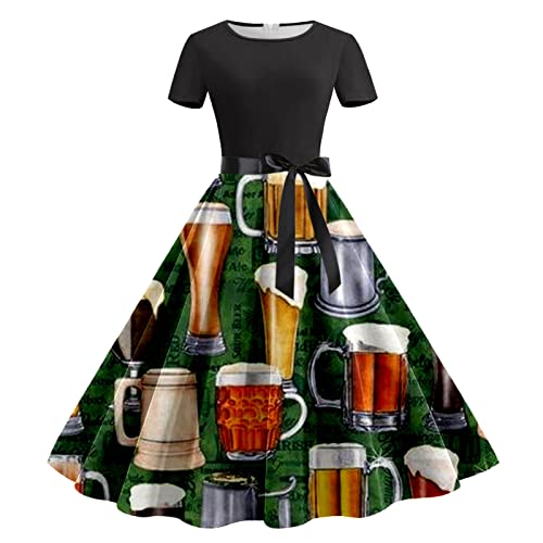 Oktoberfest Kostüm Damen National Style Bierfest Wench Kostüm Oktoberfest Dirndl Kleid mit Schürze Dienstmädchen Uniform Anzug Oktoberfest schürze Dirndl midi rosa