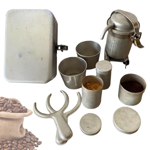Maciun Pour Over Set, Extra Rare Vintage Pour Over Kit, Decorative Portable Coffee Set for Home Brewing Ceremony Kitchens Camping Trips and Collector Displays
