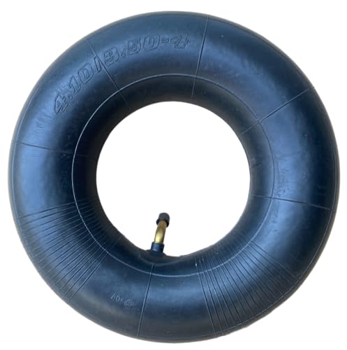 Potreba Schlauch 4.10/3.50-4 (3.00–4, 260x85 mm) mit TR87 Winkelventil – für Schubkarren, Gartenwagen, Sackkarren, Rasenmäher – aus robustem Butylgummi