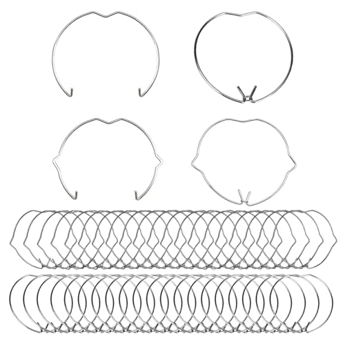 80 Stück Haltefeder Ringe Set, Haltefederringe Clips für GU10 MR16, Lampenhalter Sprengring für Spot Light Halogenlampe(51 & 44mm)