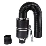 Luftfilter, Ansaugluftfilter Universal Car Kohlefaser Kaltluftfilter Kit Kaltluft-Saug-Set, Kohlefaser, Ansaugsystem, Sportluftfilter Luftfilterbox, Gummi, Einnehmen, Flow, Hose Serie 3 Zoll