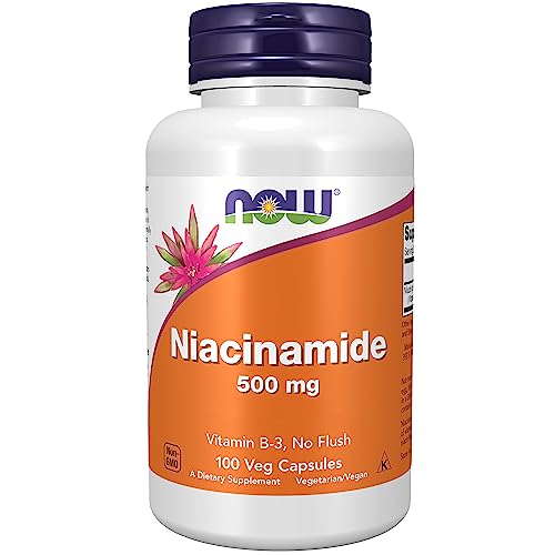 Now Foods, Niacinamide, 500 mg, vegane Kapseln, Laborgeprüft, Vitamin B3, Glutenfrei, Sojafrei, Vegetarisch