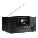 TechniSat DIGITRADIO 570 CD IR – Stereo DAB+ Internetradio (CD-Player, WLAN, UKW, Bluetooth-Audiostreaming, Spotify, USB, Wecker, Wifi Streaming, AUXin, Equalizer, Fernbedienung, 2 x 5 Watt) schwarz