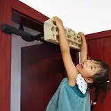 TWO STONES Hangboard Kletter-Hangboard mit Türweg, Klimmzugstange, einschließlich Krüge, Kneifen, Taschen, Kanten und Steigungen für Klettertraining (10–21 cm)