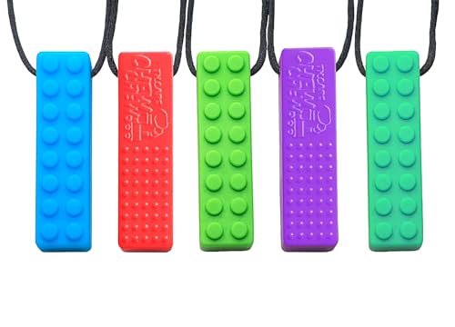 Tilcare Chew Chew Sensory Kauen Halskette - Am besten für Kinder oder Erwachsene, die gerne beißen oder Autismus haben - Langlebiges und starkes Silikon-Kauspielzeug - Kaukette für Jungen und Mädchen