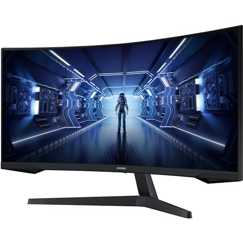 Samsung Gaming Monitor G5 C34G55TWWP, 34 Zoll, VA-Panel, UWQHD-Auflösung, AMD FreeSync Premium, Krümmung 1000R, Bildwiederholrate 165 Hz, Reaktionszeit 1 ms (MPRT), schwarz