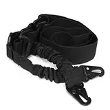 Selighting Gewehrschlinge 2 Punkt Sling Waffen Gurt Gewehrgurt Verstellbar Paracord für Jagd Airsoft Camping Outdoor (Schwarz)