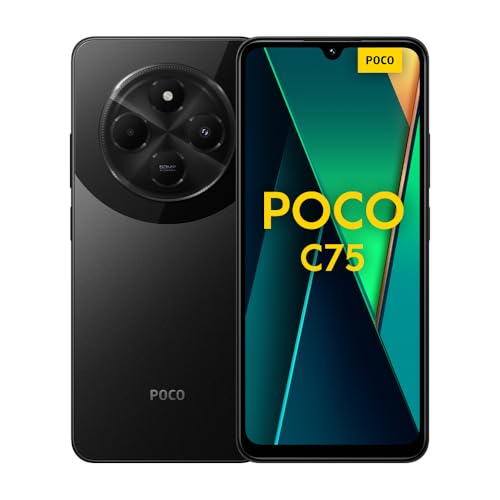 Poco C75 8GB 256GB Black, Android Smartphone, 2.0GHz, 6.88" Display, 50MP AI dual Camera, 5160mAH Battery