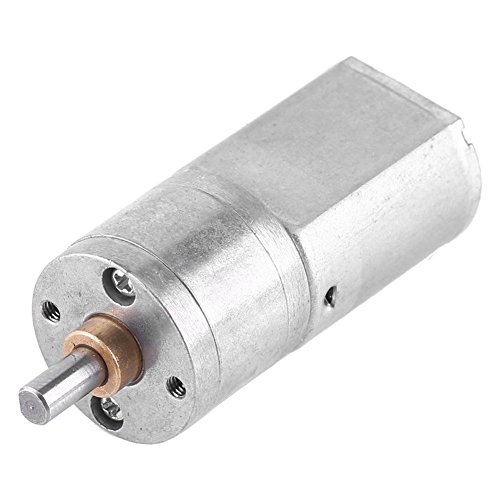 Akozon Zahnrad Motor DC 12V Hochdrehmoment Turbo Elektrischer Getriebe Reduzierungs Motor äußerer Durchmesser 20MM Total Metall Geschwindigkeitsreduzierung Getriebe 15/30/50/100/200RPM