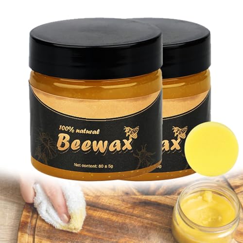 Aosrioylt for Beefix Möbelrestaurator, Bienenwachspolitur for Holz, Beefix Bienenwachs-Möbelpolitur, Beefix Holzrestaurator Mit Schwamm, Natürliche Möbelpolitur Und Pflegespülung(2PCS)