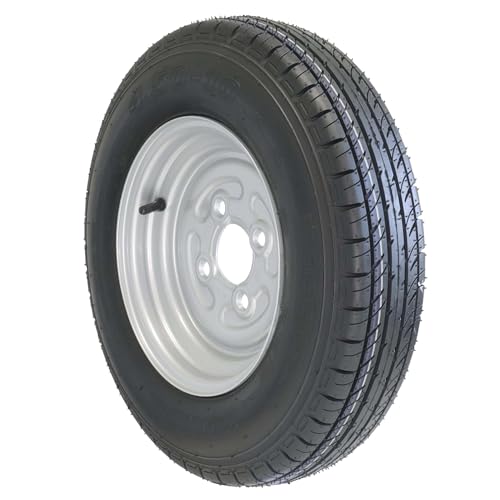 The Drive | Komplettrad 4.50-10 76N TL M+S für kleine Pkw-Anhänger | Felge 3,50x10 ET0 / ML60 – Lochkreis 4x100 | Tragkraft 400kg – max. 140 km/h | mit Felge