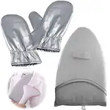 Bimkole 2 Stück Bügelhandschuhe Mit Einer Hitzeabweisenden OberfläChe, Dünn Multifunktions ​Durable Handschuh Garment Schutzhandschuhe Bügelhandschuh für Kleidung, Dampfgarer