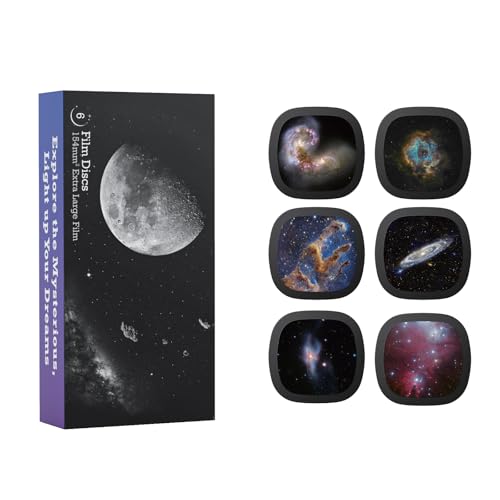 Realistische Scheiben - Scheiben für Ainael Meteor und Galaxy Projektor, 5k Ultra HD Discs für Heimplanetarium, 6 Discs Set ohne Projektor (Nebula 3)