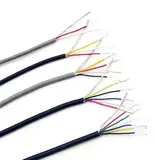 1M abgeschirmtes Signalkabel 32 30 28 26 24 22 20 AWG 2 3 4 5 6 7 Adern PVC-Kanal-Audio-Kopfhörerleitung Kupfer-Steuerkabel UL2547(GRAY,24AWG X 1METER_4CORES)