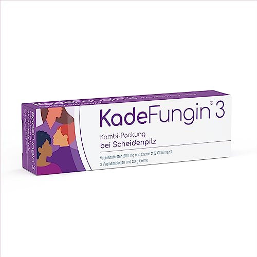 KadeFungin 3 Kombi-Packung: Vaginalcreme 20g + 3 Vaginaltabletten 200mg, gegen Scheidenpilz für den weiblichen Intimbereich