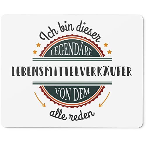 JUNIWORDS Mauspad Mousepad, Ich Bin Dieser legendäre Lebensmittelverkäufer, von dem alle reden (5057752)