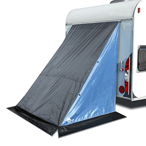 your GEAR Caravan Zelt Adria - Heckzelt 190x150x185 cm - Küchenzelt Gerätezelt Lagerzelt für Wohnwagen oder Wohnmobil - 3 Kederlängen zur Wahl - 2 Eingänge UPF 50+ Schutz 3000 mm Wassersäule - 160