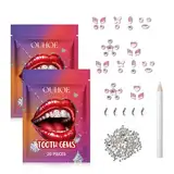 Zahnstein Schmuck,Tooth Gem Kit,Zahnschmuck Set,Tooth Gems,Shining Smile DIY Tooth Gem Kit,Mit 1440 Strasssteine Und 5 Marquise-Diamanten,Verleihen Sie Ihrem Lächeln Einen Einzigartigen Charme