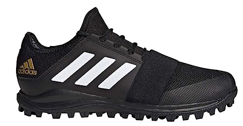 adidas Divox Damen Feldhockeyschuhe, schwarz / weiß, 39 EU