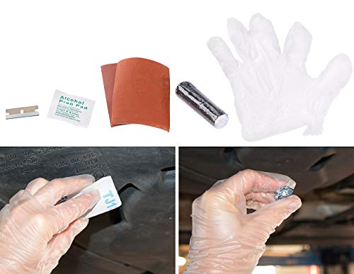 AGT Benzintank Reparatur Kit: Reparatur Set für Auto-Kühler, KFZ-Benzintanks, Stahl- & Metallwannen (Auto Tank, Kraftstofftank, Kaltschweißpaste)
