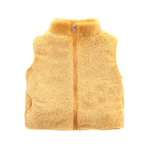 HAOLEI Baby Weste Mäntel Winter Fleece Jacken Jungen Mädchen Kinder Gilet Outfits Schneeanzug Armellos Waistcoat Kleinkind Ärmellose Warmen Fleeceweste NiedlichenFußabdruck Weste Vest Jacke