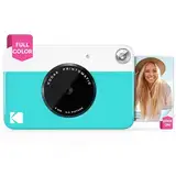 KODAK Printomatic Digitale Sofortbildkamera - Vollfarbdrucke auf Zink-Fotopapier (2 x 3 Zoll) mit selbstklebender Rückseite (blau) – Drucken Sie Erinnerungen sofort aus