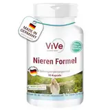 Nieren Formel - 90 Kapseln - mit Cranberry, Bärentraube, Wacholder, Birkenlaub, Schachtelhalm, Löwenzahn und Alfalfa - hochdosiert und vegan | Qualität aus Deutschland von ViVe Supplements