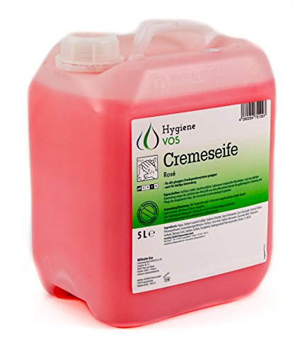 Hygiene VOS Cremeseife 5 Liter milde Waschlotion Seifencreme rosa für alle gängigen Druckspendersysteme und Seifenspender