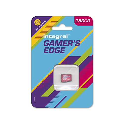 Integral 256GB Gamer's Edge Micro SD Card für die Nintendo Switch - Schnelles Laden & Speichern von Spielen DLC Daten Entwickelt, Lite OLED, INMSDX256G10-100V30GE, 256 GB