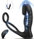 Anal Vibrator Sex Spielzeug für die Männer Prostata Stimulation Männer Dildo Plug Analvibratoren für Mann, Anal Plug Massager Vibratorensets für Männer mit 7 Schubmodi 10 Vibration für Männer Sex Toys