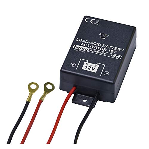 Kemo Bleiakku-Aktivator / Refresher 12 V M202 gegen Ablagerung von Bleisulfat, erhöht die Lebensdauer des Autoakkus, mit LED-Anzeige, elektronische Pflege und Reanimierung eines 12 V Autoakkus