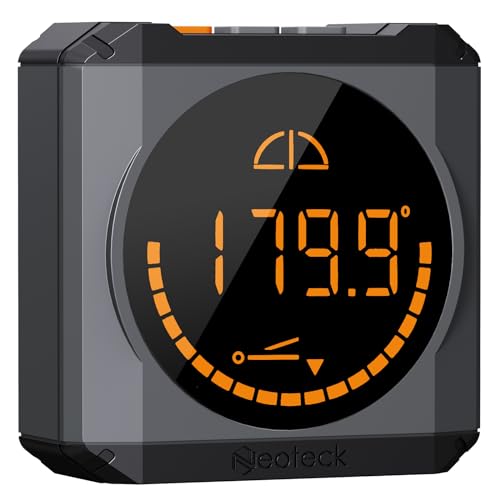 Neoteck Digitaler Winkelmesser Neigungsmesser mit LED Display, Wiederaufladbare Level Box IP54 Wasserdicht für Holzarbeiten, Bau, Dekoration, DIY