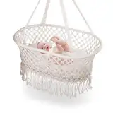 Sinbide Babywiegen, Baby Wiege für Babys und Kleinkinder ab Geburt bis 3 Jahre, Aufhängen Bette, Bohemian Baby Bassinet, Hochwertiges Hängebett