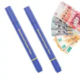 Geldscheinprüfer 2er-pack, 2-in-1 Falschgeldmarker Und Geldprüfstift – Professioneller Falschgeld Prüfer, Geeignet Für Euro, Dollar Und Pfund Der Perfekte Geldscheinprüfer Zur Erkennung Von Falschgeld