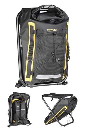 SPRO Sitpak – wasserfester Rucksack, Angel-Hocker, Drybag mit integriertem Sitz, perfekt für Angelausflüge, Picknick, Wandern, wasserabweisender Backpack, großer Stauraum, Angeltasche