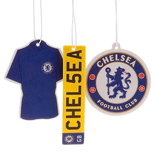 Chelsea F.C. Lufterfrischer, 3 Stück, Unparfümiert, Hängendes Papier