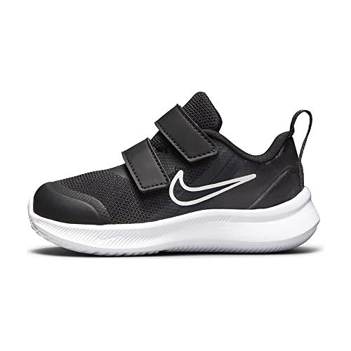 Nike Star Runner 3, Trainer, Schwarz Dunkelrauchgrau Weiß, 26 EU