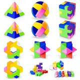 Pourbibi Radiergummi Kinder Mitgebsel Kindergeburtstag, 10 Pcs Würfelpuzzle Eraser als Tombola Preise, Kleine Geschenke, Partygeschenke oder Geburtstagsgeschenk für Kinder