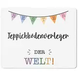 JUNIWORDS Mauspad Mousepad, Bester Teppichbodenverleger der Welt (5722099)